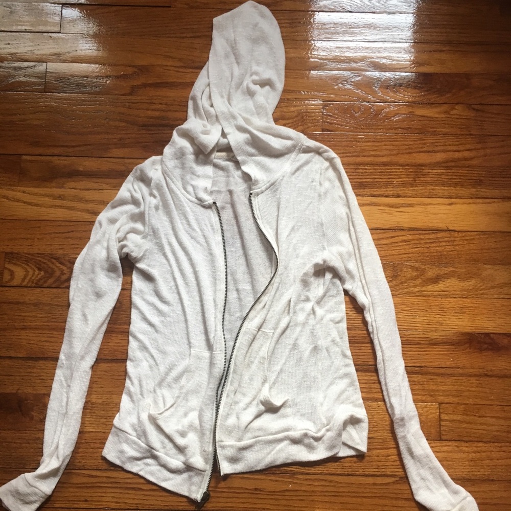 White Zip-up